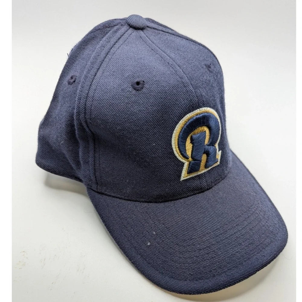 Vtg Los Angeles RAMS NFL Nike Vintage Tag Wool Fitted Hat Cap‎ Sz 7 1/4 Football